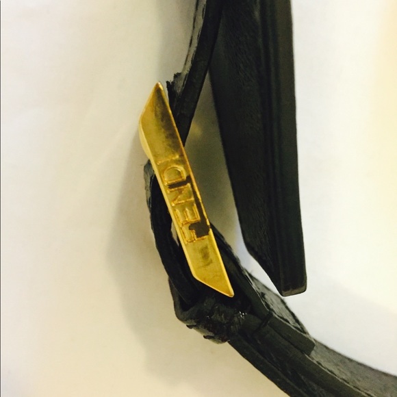 Fendi Double Sided Wide Leather Belt - Picture 5 of 9